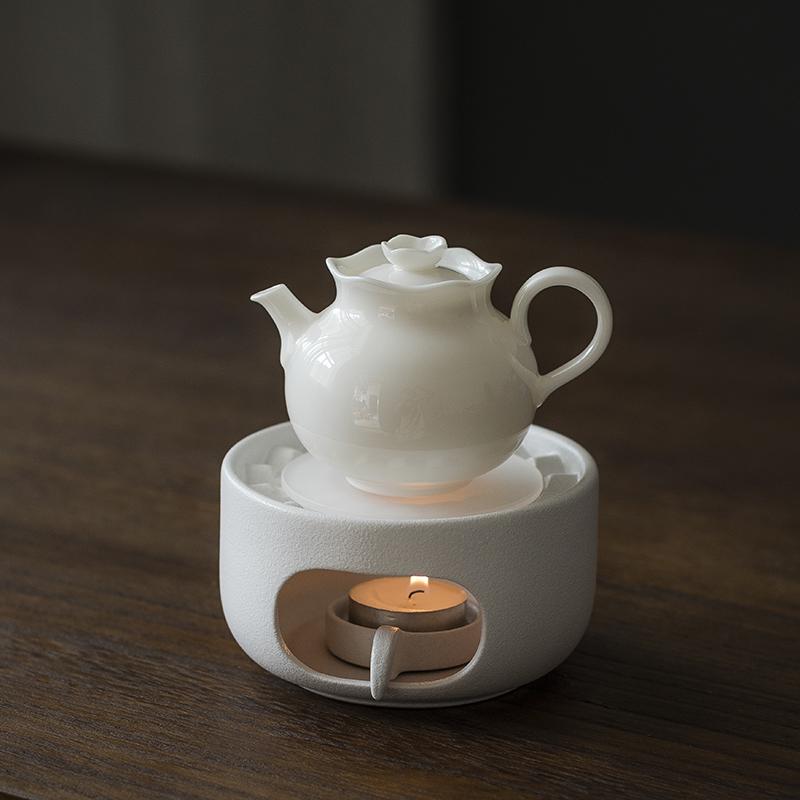 Candle Heated Teapot Base Japanese-style Tea Warming Stove Tea Warmer Ceramic Warmer