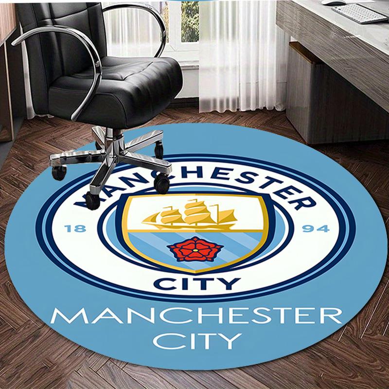 1pc Football Team (32) Design Printed Area Round Carpet for Bedroom Living Room Home Decor Rugs Mat Non Slip Mat Rug for Bedside