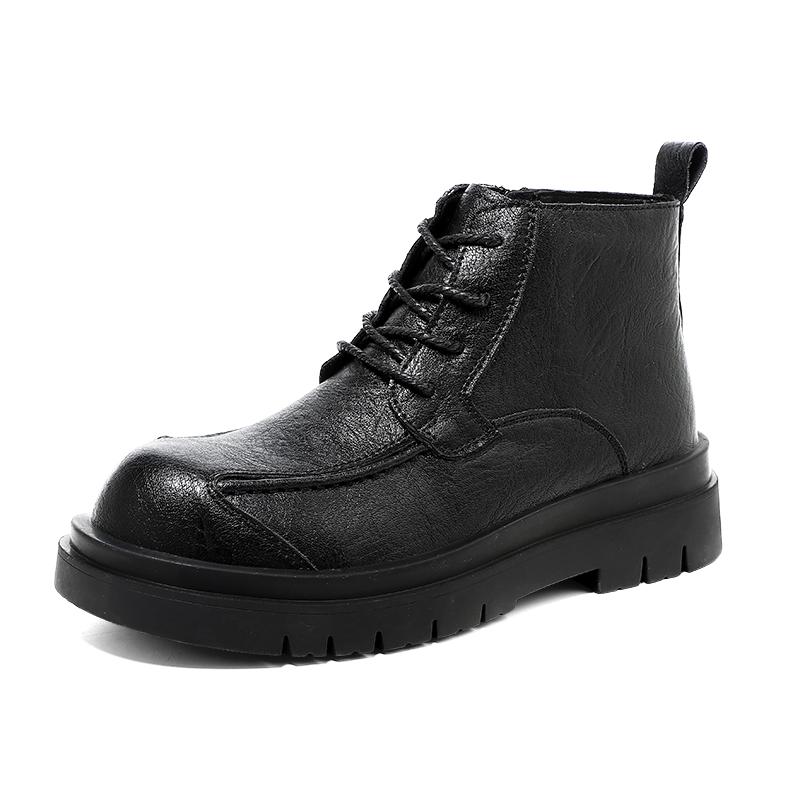 Fashion Men's Leather Boots High-top Retro Vintage Outdoor Boots Fashion Casual Winter Boots Handmade High Quality Tooling Shoes