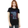 Star Wars Womens/Ladies Kanji AT-AT Cotton Boyfriend T-Shirt
