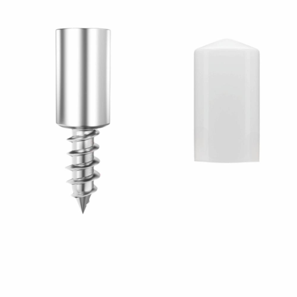 100Pcs Anti-Slip Rubber Sleeve Metal Shelf Support Nails Self-Tapping Screws  Home Improvement