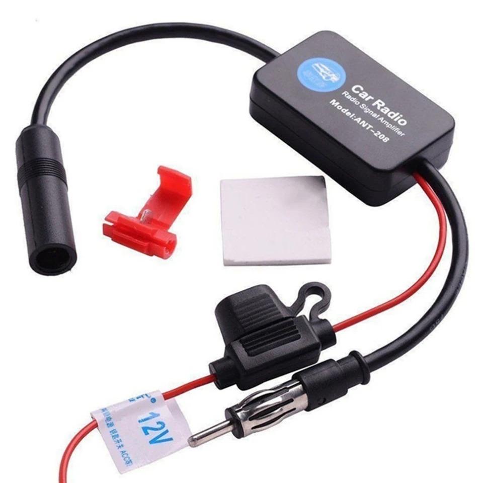Car Radio Amplifier Aerials Auto FM Antenna Signal Amp Enhancer Device