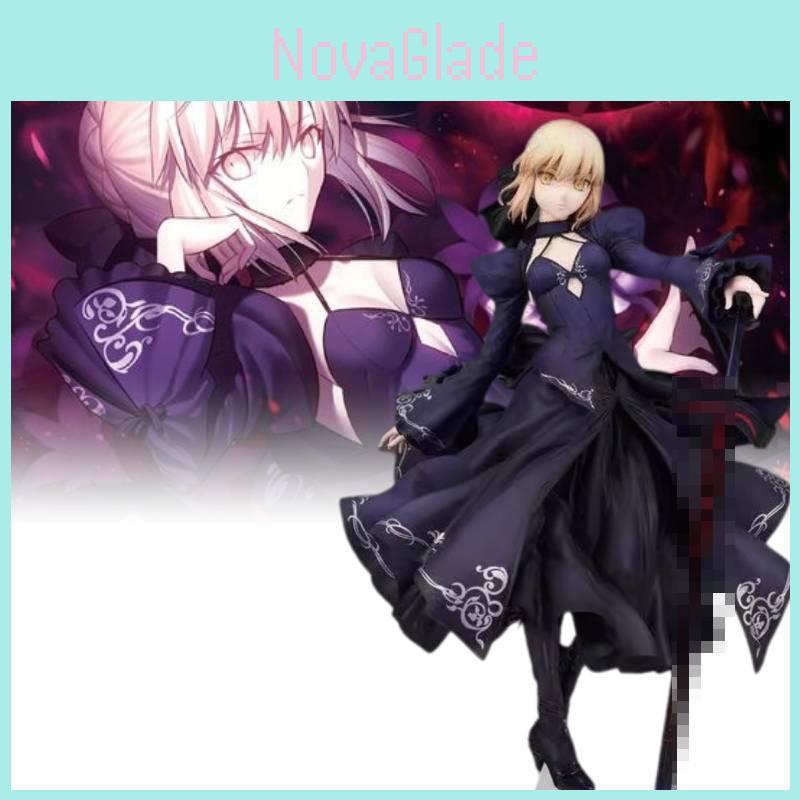 Anime Figurine Fate Stay Night Black Dress Saber Hecate 26cm Pvc Material Collectible