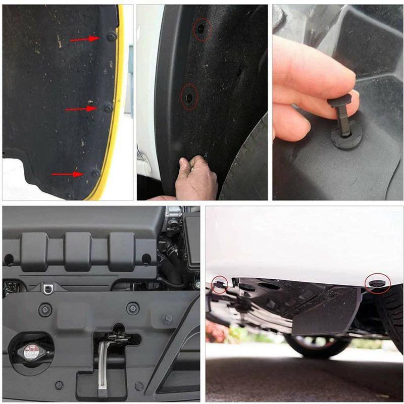 Car Retainer Clips Plastic Fasteners Kit 6 Size Auto Push Pin Rivets Set Body Bumper Push Rivet Clips Car Interior Accessories
