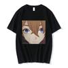 Anime Tartaglia Face Meme T Shirt Unisex Fashion Tee Short Sleeve Genshin Impact Game TShirts O Neck Tops Comfortable Soft
