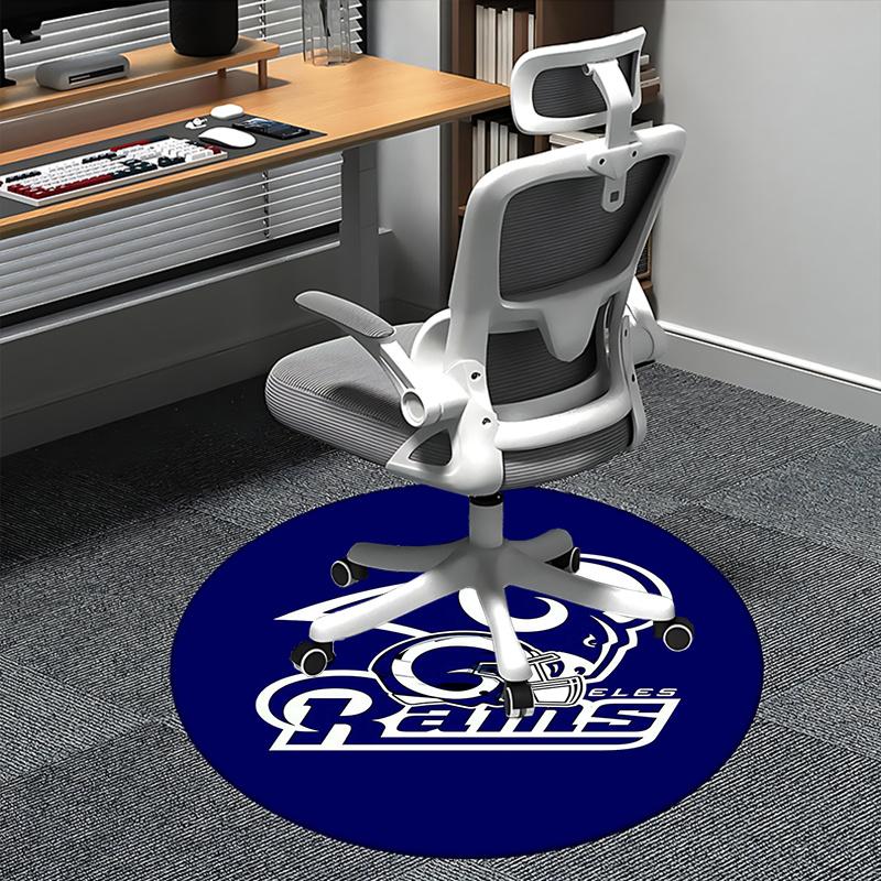 

Los Angeles Rams,NFL Logo Chair mat Round Rug-Office carpet, Machine Washable, Non-slip, Suitable for Living Rooms, Bedrooms, Entryways, and 80cm by 80cm