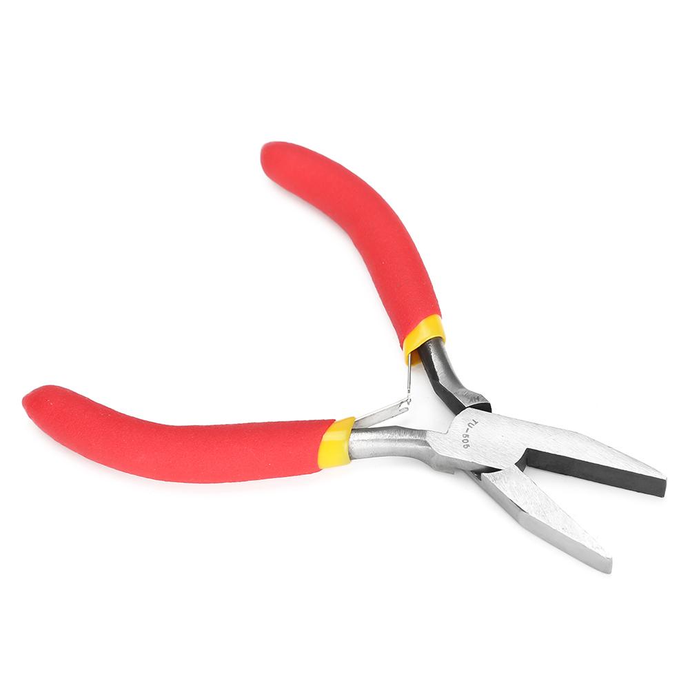 

5in TU 505 Mini Chrome Vanadium Steel Toothless Needle Nose Pliers with Plastic Handle