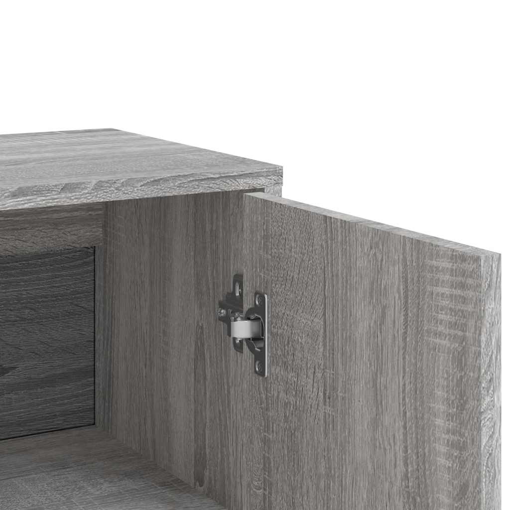Vidaxl Szafka, Szary Dąb Sonoma, 60X31X84 Cm, Materiał Drewnopochodny