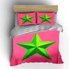 Green Star Wall Decor Set Exquisite Three-Piece Bedding Set Gift For Kids And Adults