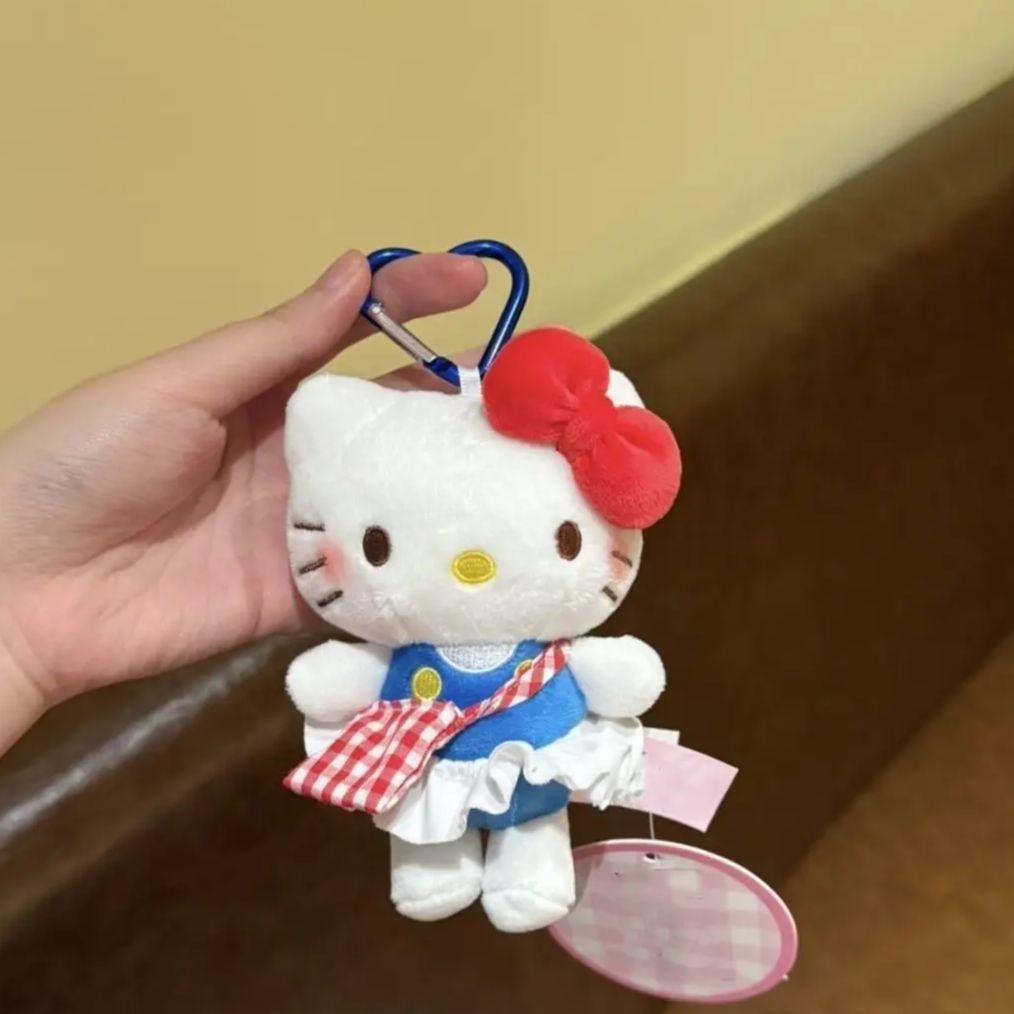Hot 10Cm Sanrio  Cartoon Plush Doll, Stuffed Toy, Backpack Pendant, Small Gift, Plush Ornament, Gift For Girls
