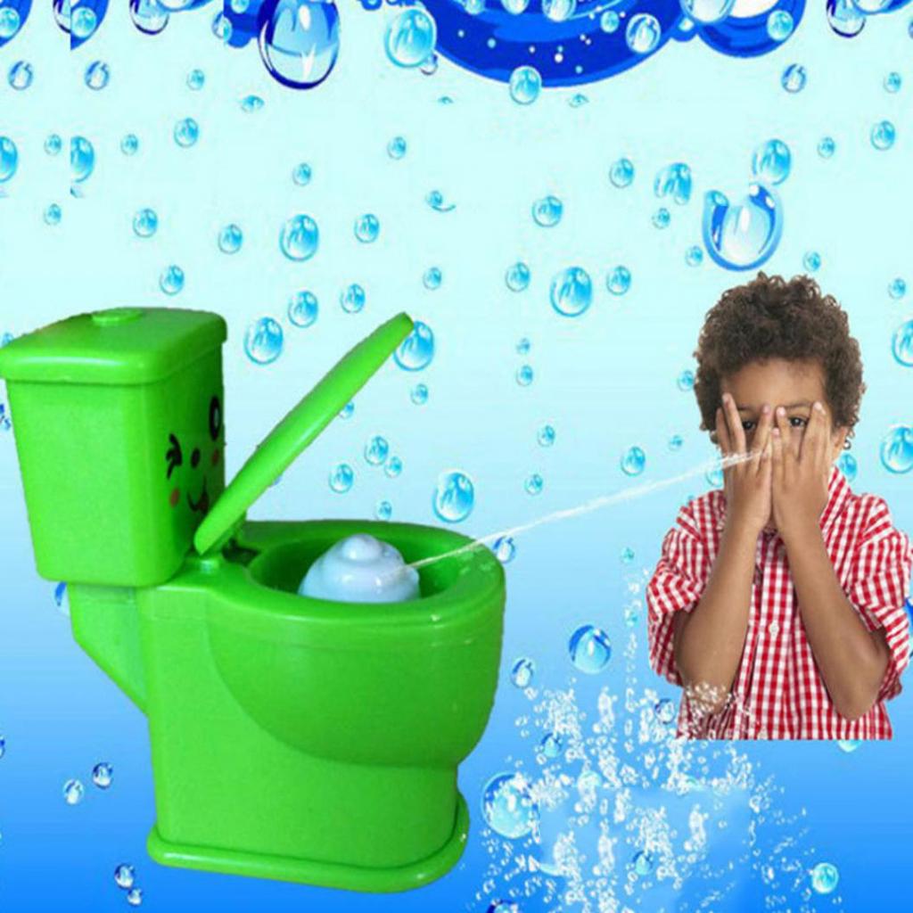 Parodi Prylar Mini Prank Squirt Spray Vatten Toalett Closestool Joke Toy Present