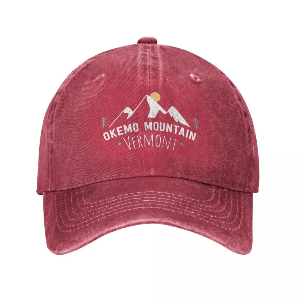 Okemo Mountain Vermont Baseball Cap Hat Sunscreen Hat For Men Women'S