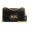 Hero 21 Metal Hardware Leather Shoulder Bag Small Women Shoulder Bag Black CAS82-B4BK