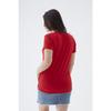 Women's V-neck Large Size T-shirt Cty-cnd-01