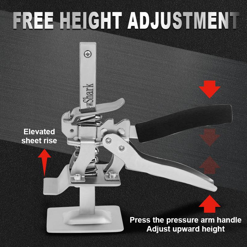 Top lifter, manual quick height adjustment, lifting positioning and leveling device