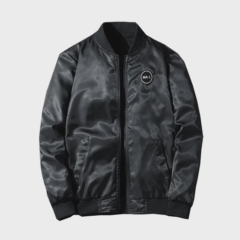 Men's Cross-Border MA-1 Flight Jacket - New Casual Embroidered Trendy Baseball Collar Top
