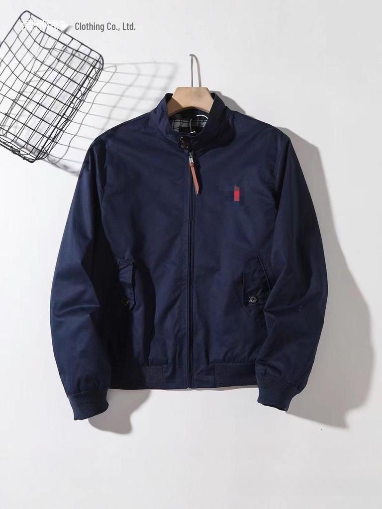 LF Men's Windproof Jacket: New Solid Color, Stand-Up or Turn-Down Collar, Black, European Style.