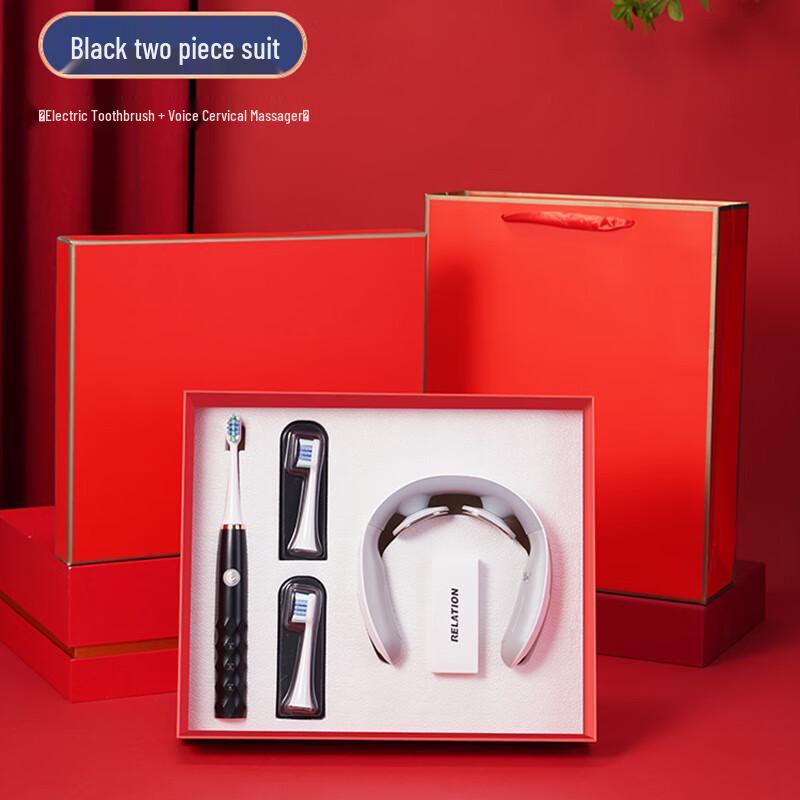 Electric Toothbrush & Neck Massager Gift Set