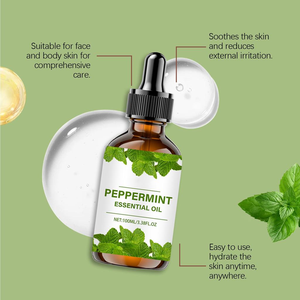 Mint Care Serum Oil Gentle Moisturizing Firming Face And Body Skin Refreshing Moisturizing Massage Oil 100ML