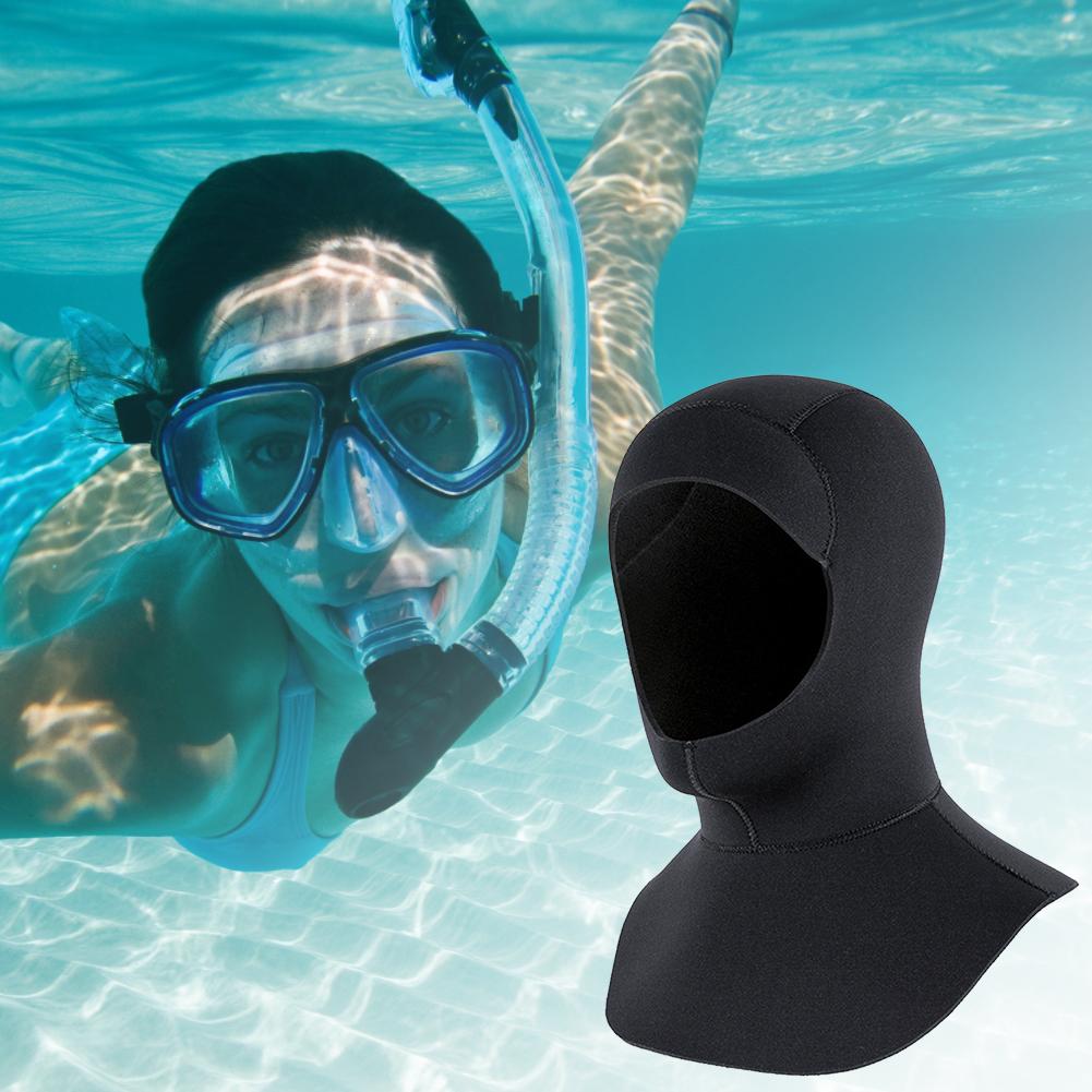 3mm Surfing Thermal Hood Quick Dry Neoprene Wetsuit Hood Snorkeling Cap UPF50+ for Swimming Diving Snorkeling