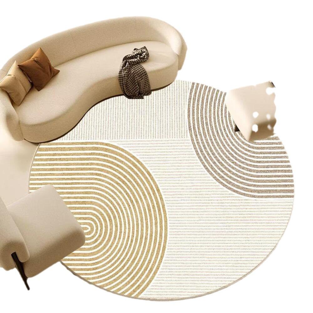 Round Carpet Bedroom Computer Chair Floor Mat Living Room Sofa Floor Mat Home Study Rocking Chair Foot Mat
