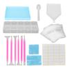 DIY Rhinestone Painting Tools Kit Rhinestone Dotting Pen Beads Sorting Tray Storage Box Nail Art Tool Set