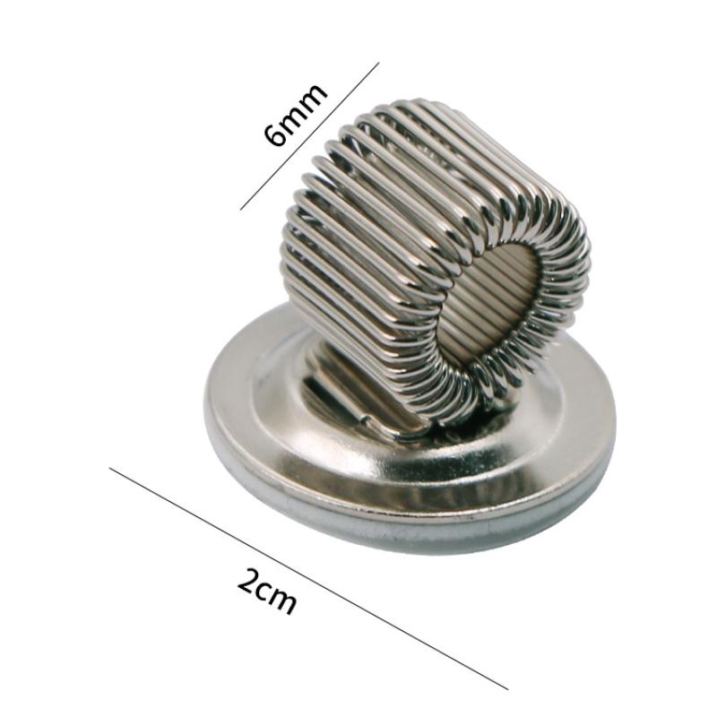 1PC Creative Metal Spring Anti-lost Pen Fix Clip Auto Adjust Tightness Spring Ring for Signing Pen Office Clipboard Accessories