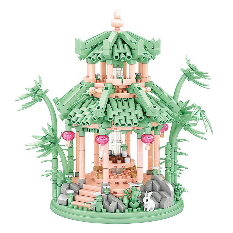 

Long Mile Ten Pavilion Building Blocks Diy Model Toy For Artistic Home Display