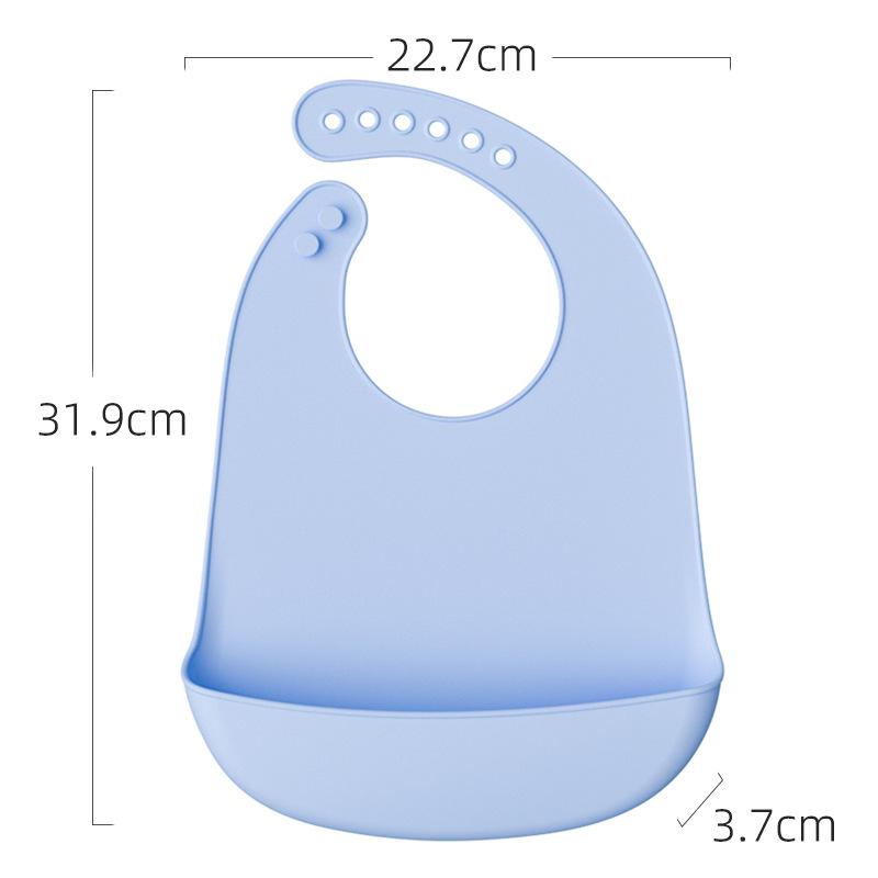 Baby Bib Adjustable Waterproof Bibs Babies Soft Edible Silicone Newborn Saliva Dripping Towel Drooling Children Scarf BPA Free