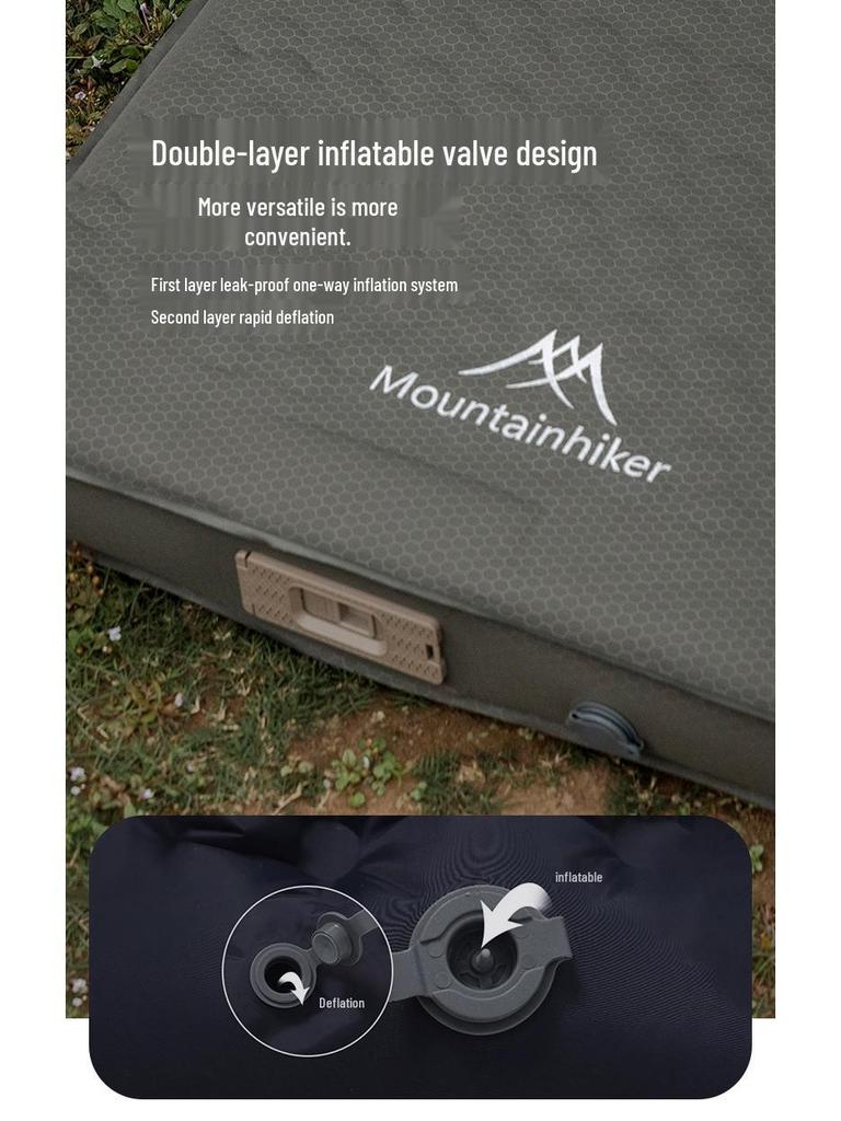 Mountain Outdoor Camping Inflatable Bed with Built-in Pump – Lightweight and Convenient Mattress