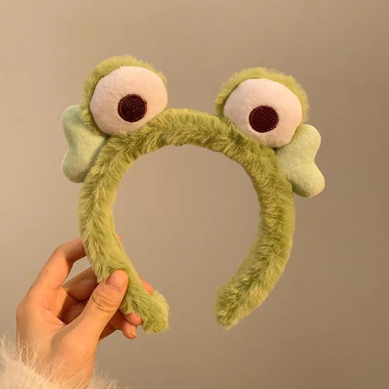Cute headband cartoon animal frog rabbit puppy hair accessory children s performance headband adult bathroom face wash headband