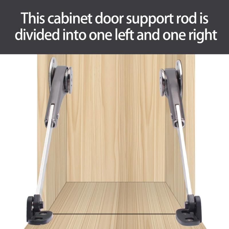 Heavy Duty Cabinet Door Lift Support with Quiet Operation Metal Hydraulic Hinge for Wardrobe Overhead Hinge Mechanism