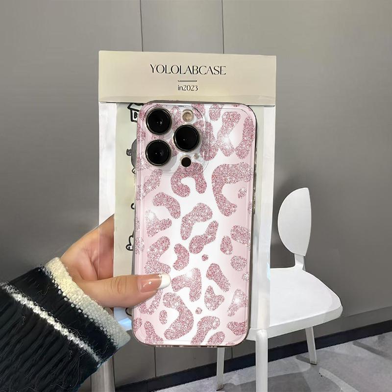 Pink Panther Transparent Phone Case for iPhone 17E 16 16e 15 14 13 12 11 Pro Max 14 Plus 17 Air Cute Soft Case Cover
