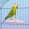 Sturdy Bird Stand Toy Wear-resistant Bird Cage Decoration Wood Parrot Swing  Bird Cage Accessories