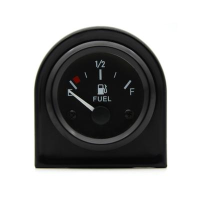 2'' 52mm Fuel Level Gauge, Pointer 12V Car Fuel Tank Meter with LED Backlight Rim Automotive Gauges