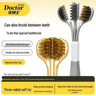 Dr. Ya Triple-Sided Soft Bristle Toothbrush