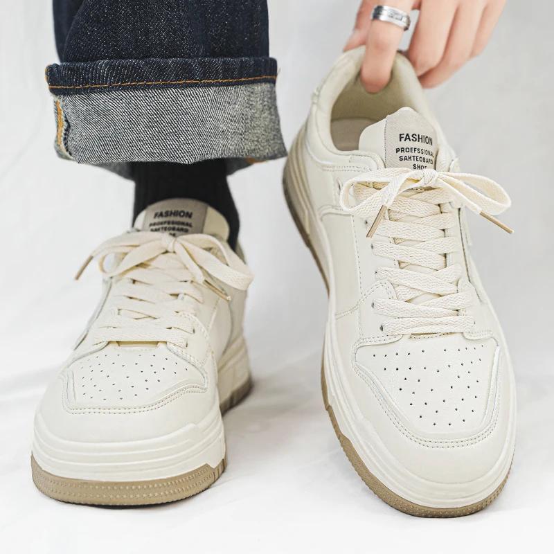 Skateboard Men's Sneakers Non-Slip Casual Shoes Sports and Leisure New All-match Soft and Comfortable Shoes for Men Fashion