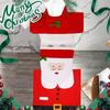 New Cute Christmas Toilet Seat Covers Creative Santa Claus Bathroom Mat Xmas Supplies for Home New Year Navidad Gift Decor 2025