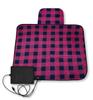 Heated Blanket, Cold Weather Protection, Removable Heating Pad, Washable (Checked)