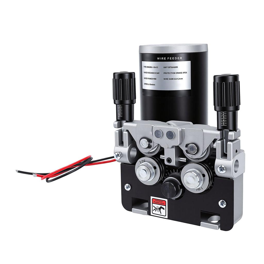 4-Rollen-Drahtvorschubmotor 15 kg MIG MAG Schweißgerät Drahtvorschub 70W 2 18m/min Geschwindigkeit Linke Seitenmontage 30x10x12mm Rollen für 0,8