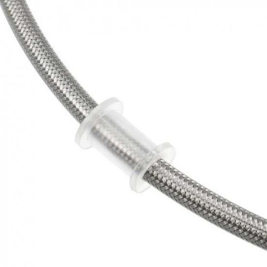 Single AN3 28 90 Degree M10 Motorcycle Hydraulic Brake Line Hose 110cm Universal