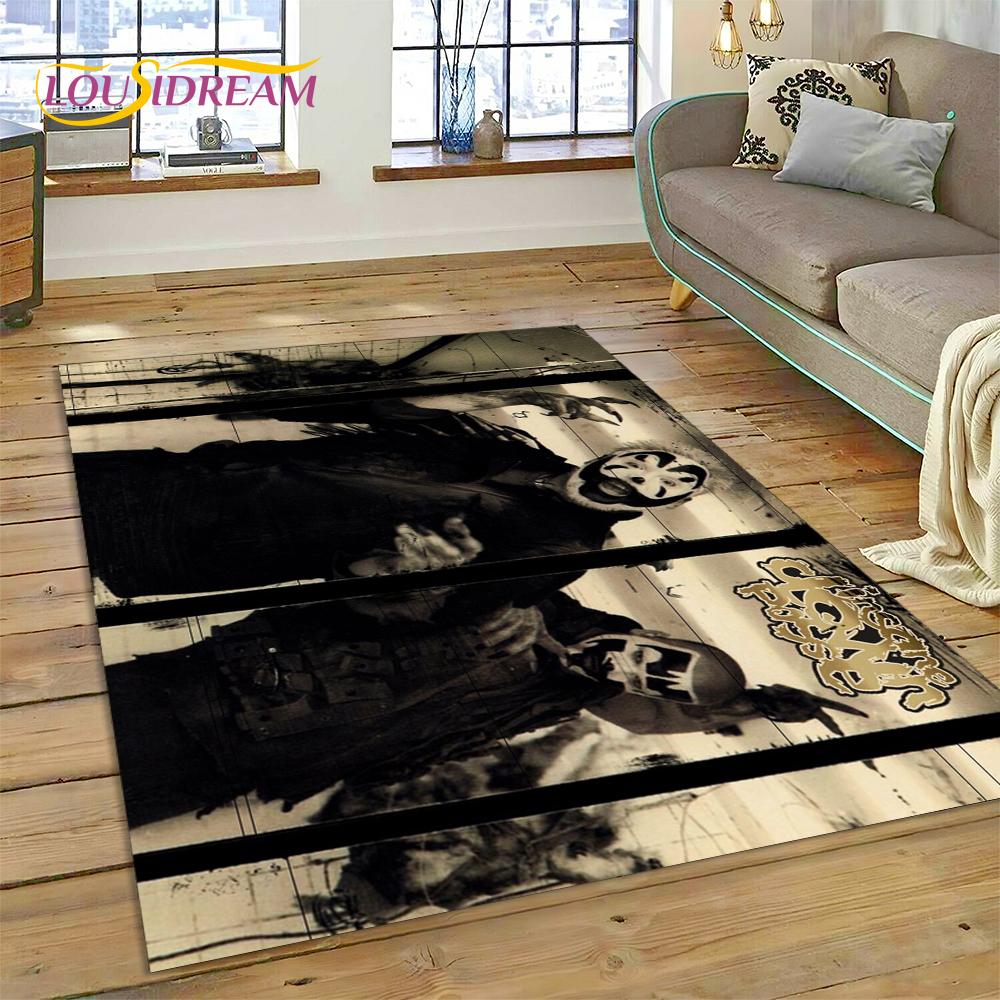 3D Rap Metal Insane Clown Posse Icp Juggalo Carpet Rug for Bedroom Living Room Home Sofa Decoration,Game Large Decor Floor Mat