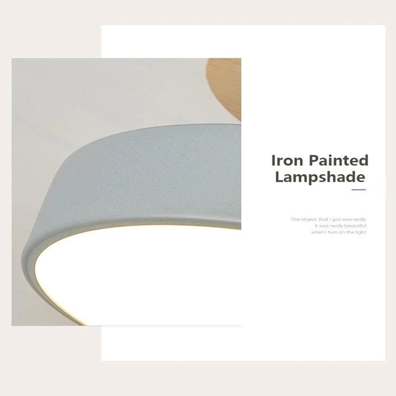 Modern Led Ceiling Lights Entrance Hallway Ceiling Lamps Balcony Wood Round Cloakroom Dining Room Study Bedroom Lighting