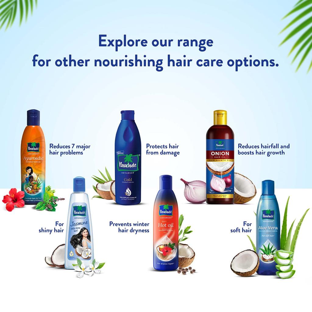 PARACHUTE Advansed Gold Coconut Hair Oil 400 Ml Coconut Hair Oil with Vitamin E Deep Nourishing Hair Care Oil