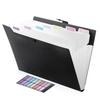 FRETONBA Document 8 A4 Expandable Snap Accordion Labels Classified Transparent Print Document Storage Multifunctional Document Portable File, Pockets,