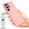 For Samsung Galaxy S25 Ultra Case Liquid Silicone Anti-Scratch Phone Cover with Hand Strap
