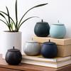 Ceramic Tea Cans Round Dried Fruit Sealed Cans Household Multifunctional Jewelry Cosmetics Tea Food Storage Cans Home Decoration