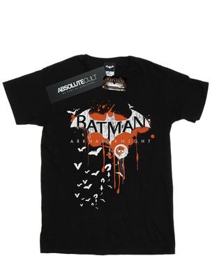 Boys Batman Arkham Knight Halloween Logo Art T-Shirt