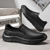 Chef Special Shoes Men's Shoes Labor Insurance Shoes Non-slip All Black Hotel Workshop Work Shoes Wear-resistant Waterproof and Oil-proof 45