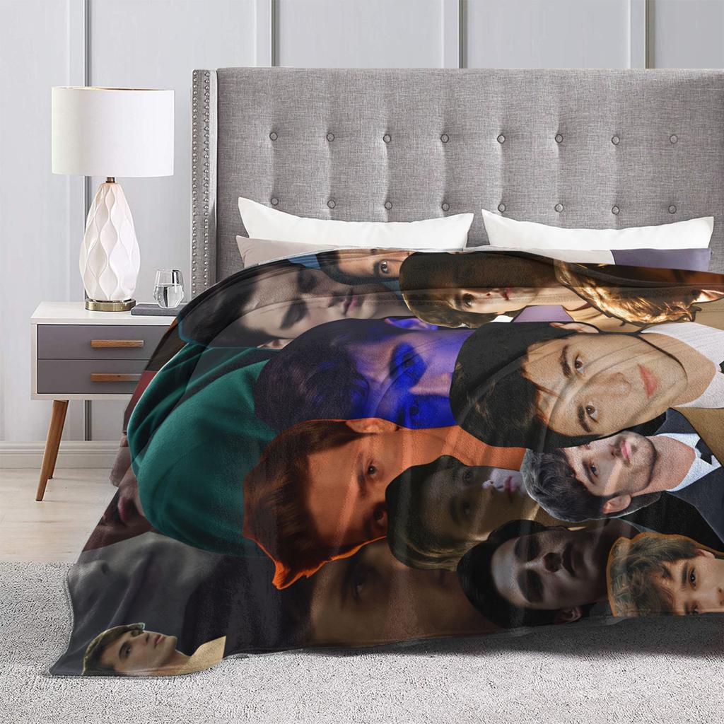 Jacob Elordi Blankets Camping Flannel Throw Blanket For Living Room Warm Soft Design Quality Bedspread Gift Idea